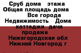 Сруб дома 2 этажа › Общая площадь дома ­ 200 - Все города Недвижимость » Дома, коттеджи, дачи продажа   . Нижегородская обл.,Нижний Новгород г.